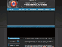 Tablet Screenshot of catalysttechnologies.com
